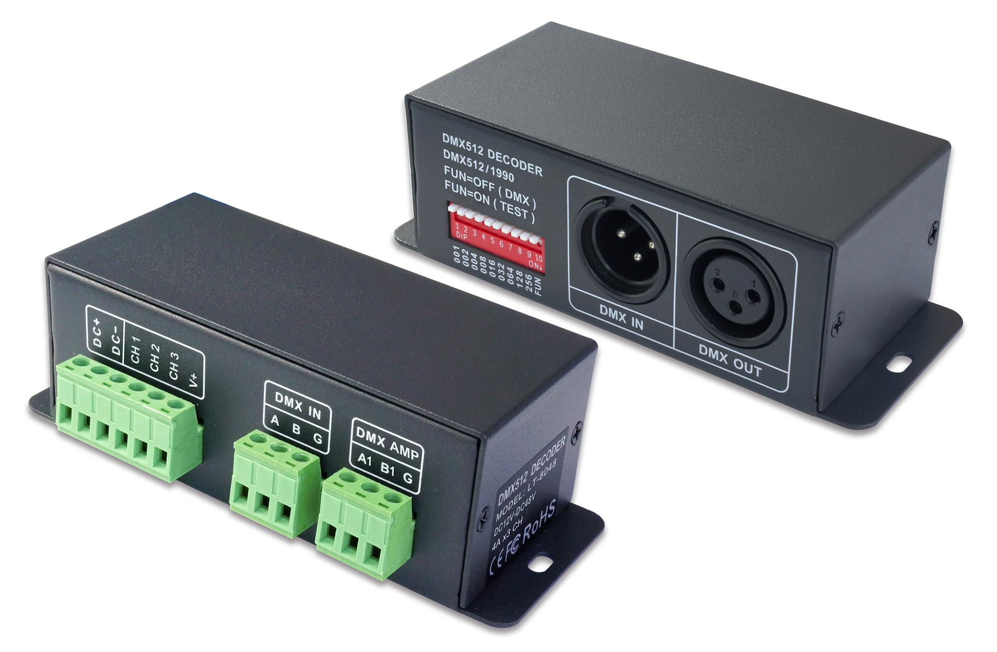 3 Channel CV DMX Decoder 12/24/36/48V DC